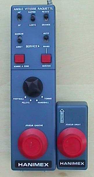 Hanimex 666S Compact Full Featured TV Game (blau) French-speaking labeling